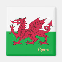 Viagem, férias, esportes e Cymru, Welsh Flag & Wal