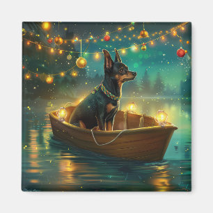 Íman Viagem Festiva de Natal do Kelpie Australiano