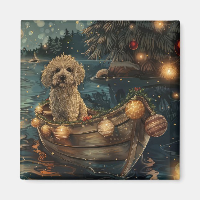 Íman Viagem Festiva de Natal Havanês (Frente)