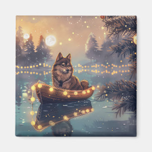 Íman Viagem Festiva do Lapphund, na Finlândia