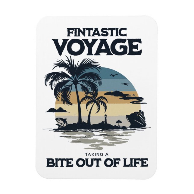 Íman Viagem Fintástica Dando uma Mordida na Vida (Vertical)