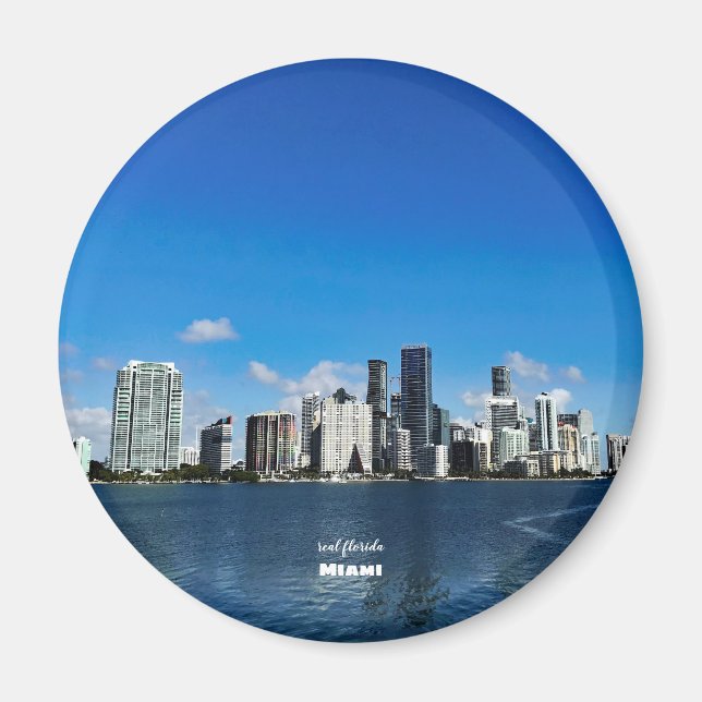 Íman Viagem | Flórida - Miami Skyline (Frente)