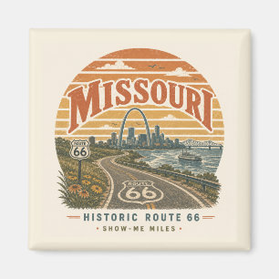 Íman Viagem Histórica pela Rota de St. Louis Missouri