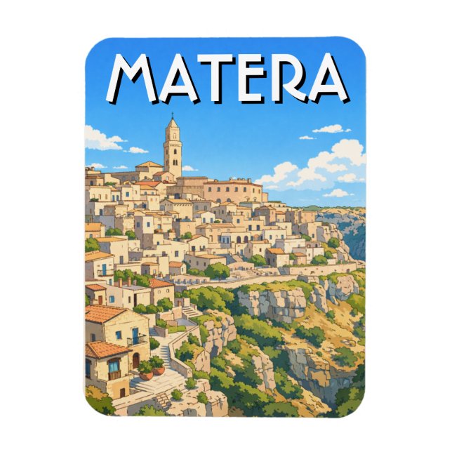 Íman Viagem Itália Matera (Vertical)