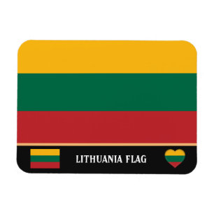 Íman viagem Lituano Flag & Lituânia, feriado /Esporte