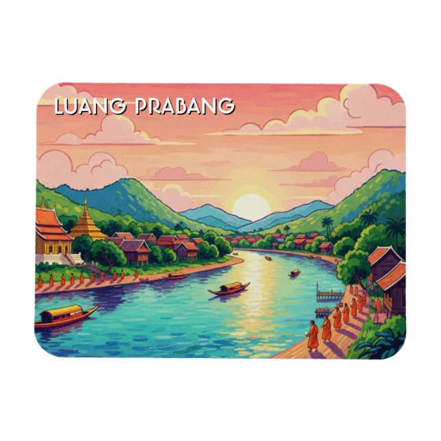 Íman Viagem Luang Prabang Laos (Horizontal)