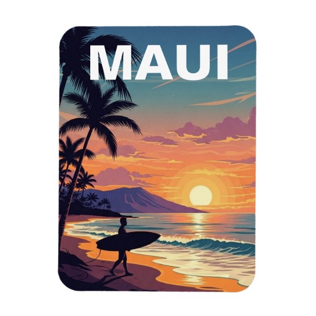 Íman Viagem Maui Havaí (Vertical)