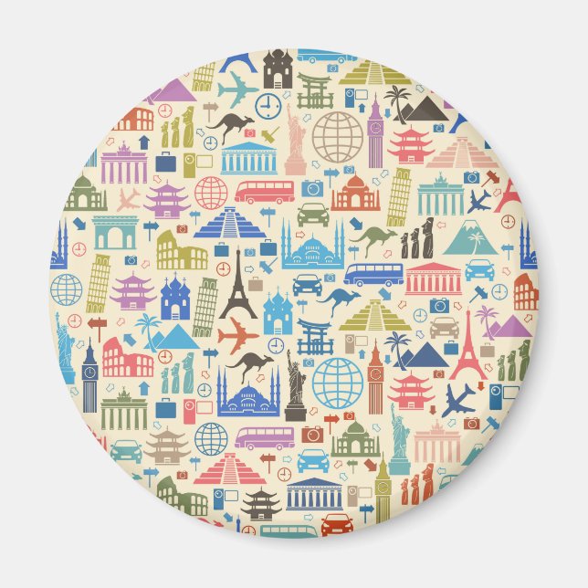 Íman viagem mundial (Frente)