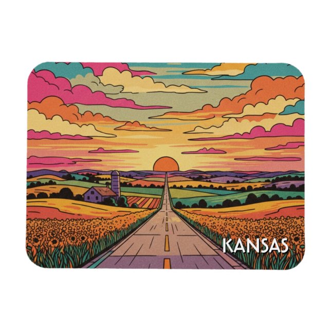 Íman Viagem no Kansas (Horizontal)