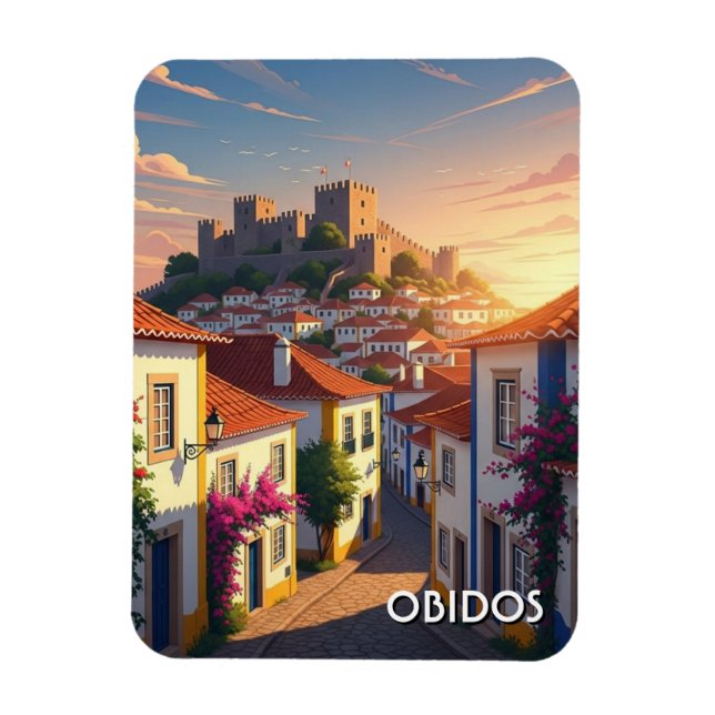 Íman Viagem Óbidos Portugal (Vertical)