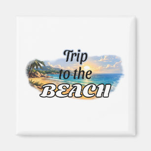Íman Viagem para a Praia Projeto de Fuga do Pôr do Sol