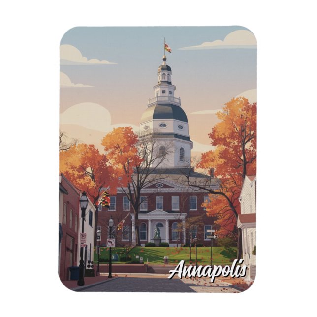 Íman Viagem para Annapolis em Maryland (Vertical)