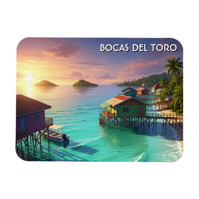 Íman Viagem para Bocas Del Toro Panamá (Horizontal)