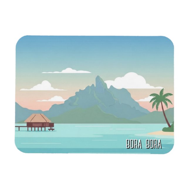 Íman Viagem para Bora Bora (Horizontal)