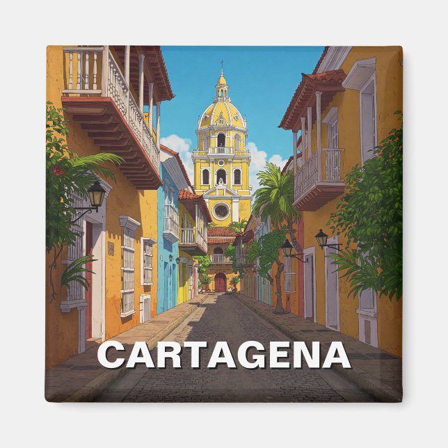 Íman Viagem para Cartagena Colômbia (Frente)
