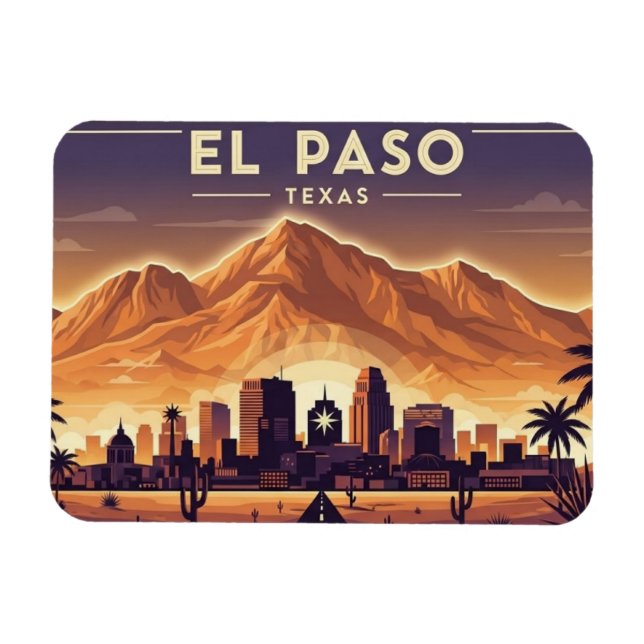 Íman Viagem para El Paso Texas (Horizontal)