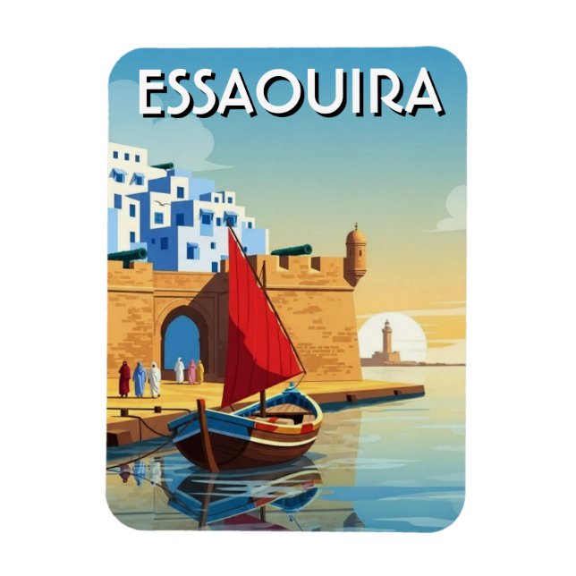Íman Viagem para Essaouira Marrocos (Vertical)