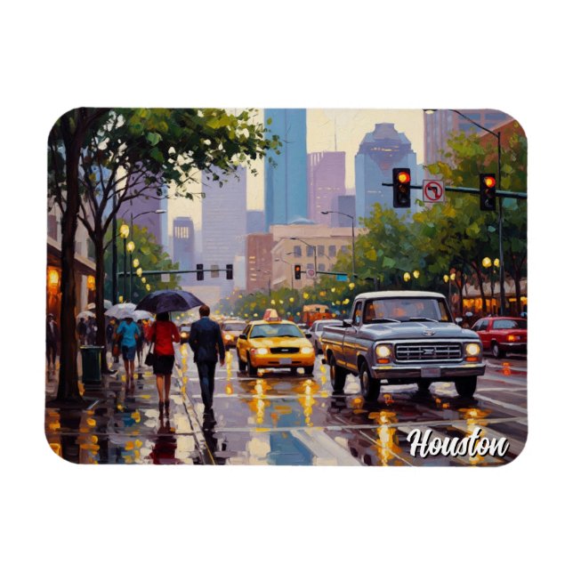 Íman Viagem para Houston Texas (Horizontal)