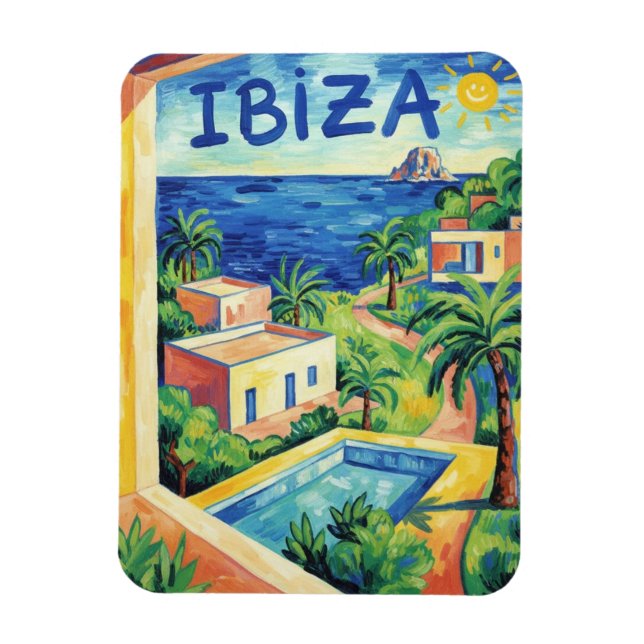 Íman Viagem para Ibiza, Espanha (Vertical)