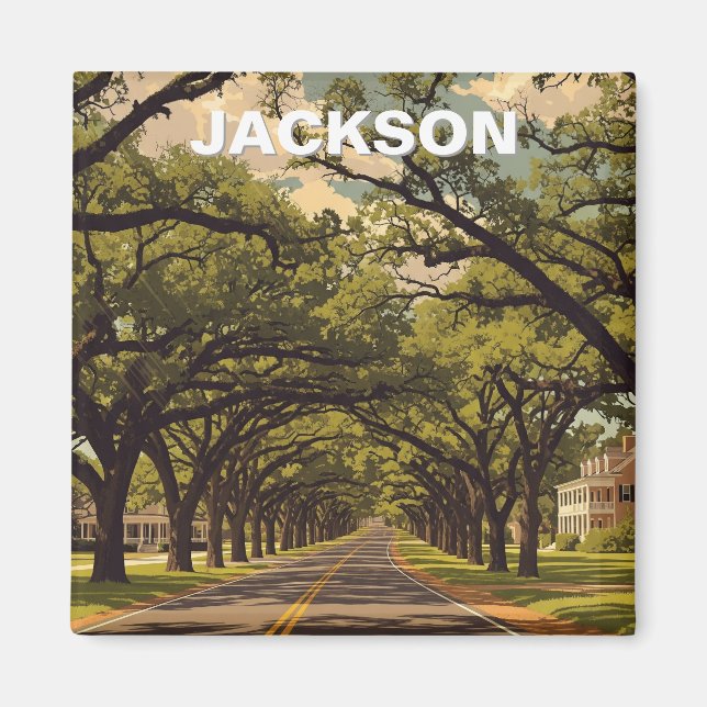 Íman Viagem para Jackson Mississippi (Frente)