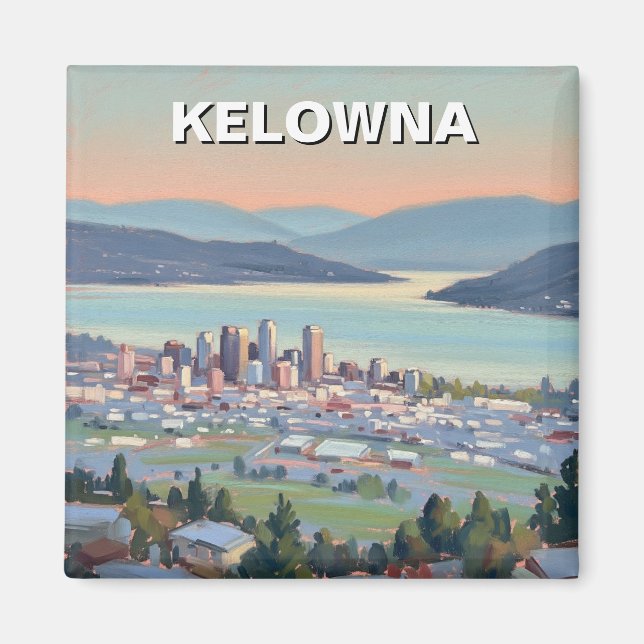 Íman Viagem para Kelowna Canadá (Frente)