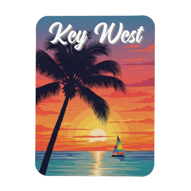 Íman Viagem para Key West Flórida (Vertical)