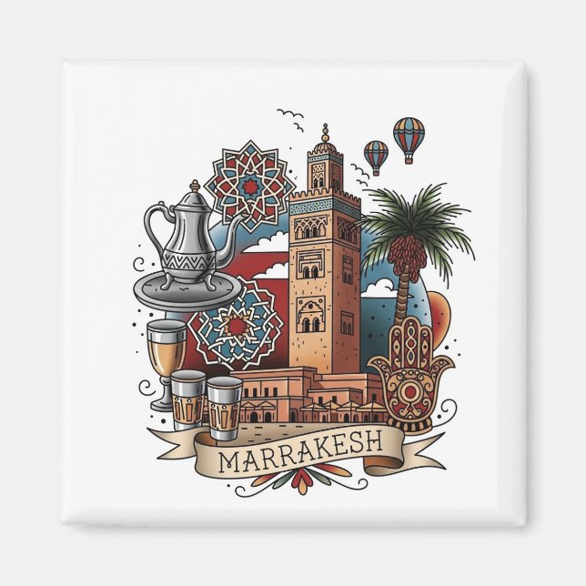 Íman Viagem para Marraquexe Marrocos (Frente)