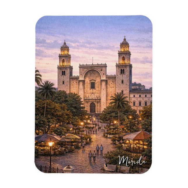 Íman Viagem para Mérida México (Vertical)