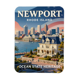 Íman Viagem para Newport Rhode Island na Era Dourada