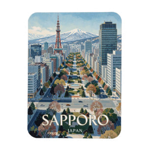 Íman Viagem para o Parque Odori em Sapporo Japão
