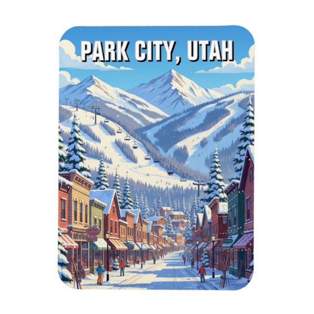 Íman Viagem para Park City Utah (Vertical)