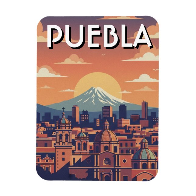 Íman Viagem para Puebla México (Vertical)