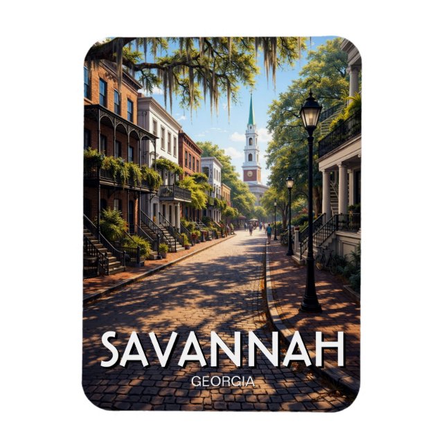 Íman Viagem para Savannah Geórgia (Vertical)
