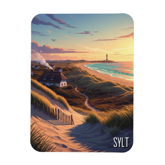 Íman Viagem para Sylt na Alemanha (Vertical)