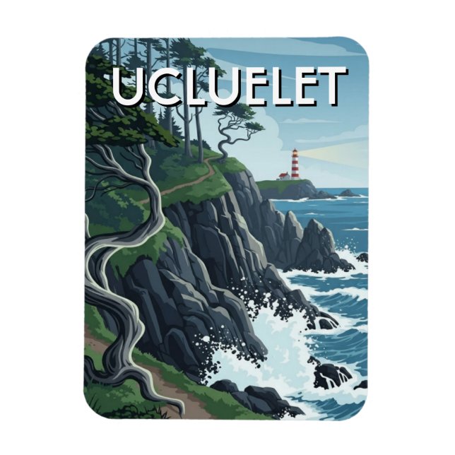 Íman Viagem para Ucluelet na Ilha de Vancouver (Vertical)