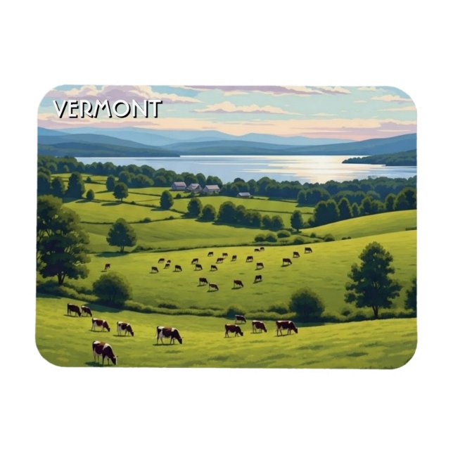 Íman Viagem para Vermont Shelburne Farms (Horizontal)