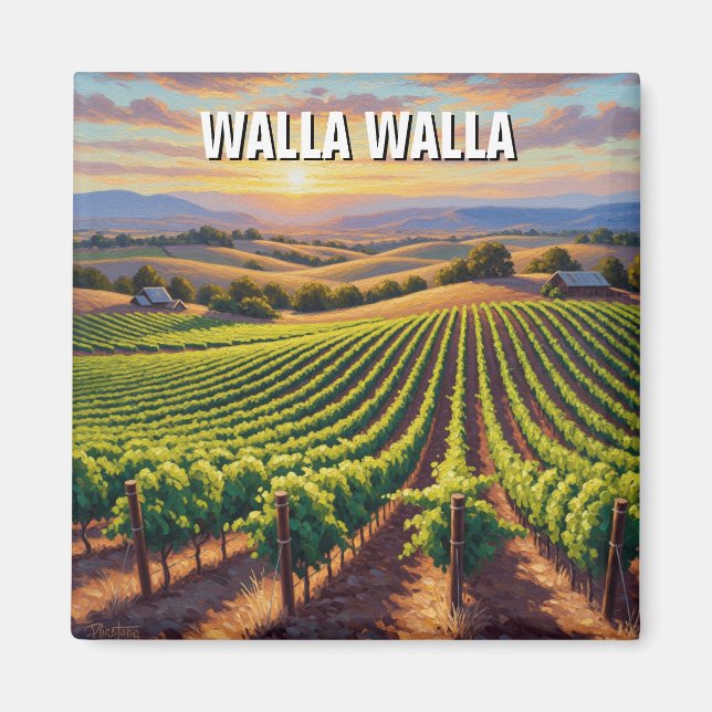Íman Viagem para Walla Walla Washington (Frente)