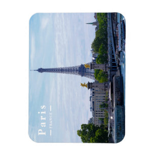 Íman Viagem Paris França Torre Eiffel e Rio Sena