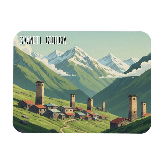 Íman Viagem pela Geórgia Svaneti (Horizontal)