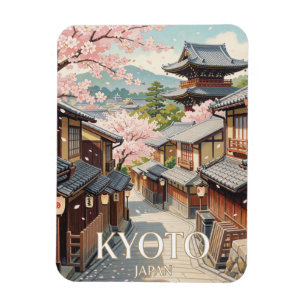 Íman Viagem pela Primavera Índigo de Kyoto Gion
