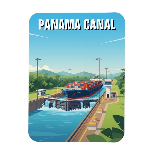 Íman Viagem pelo Canal do Panamá (Vertical)