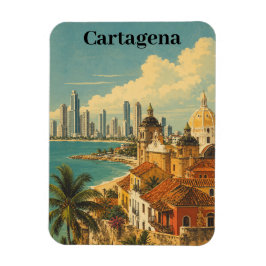 Íman Viagem pelo Caribe Cartago Colômbia Vintage