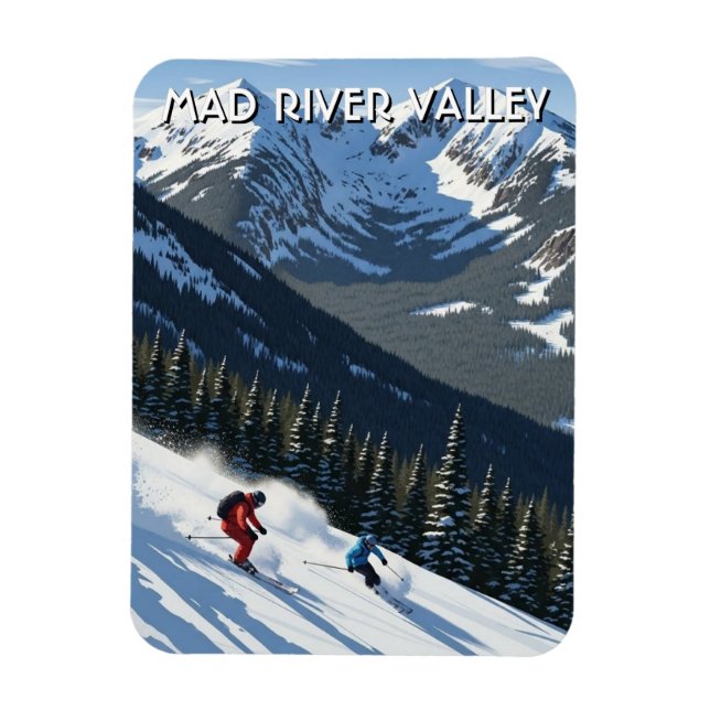 Íman Viagem pelo Vale do Mad River em Vermont (Vertical)