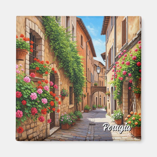 Íman Viagem Perugia Itália (Frente)