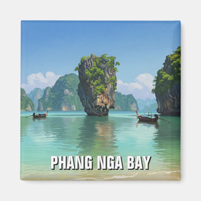 Íman Viagem Phang Nga Bay Tailândia (Frente)
