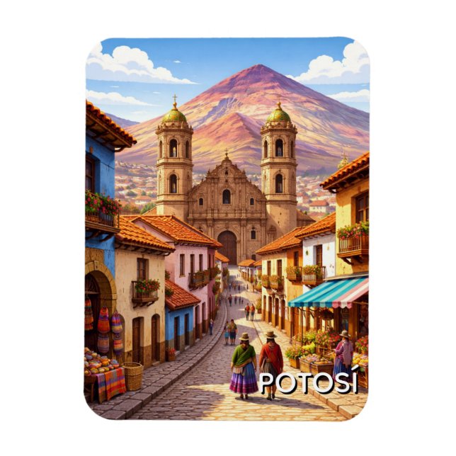 Íman Viagem Potosi Bolívia (Vertical)