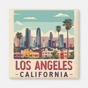 Íman Viagem Retro Los Angeles Califórnia