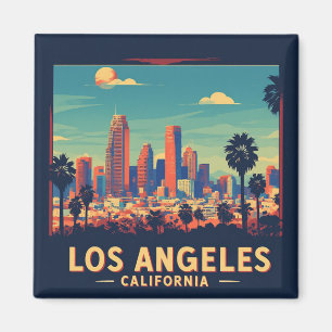 Íman Viagem Retro Los Angeles Califórnia
