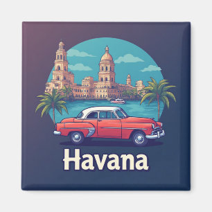 Íman Viagem Retro Vintage Havana