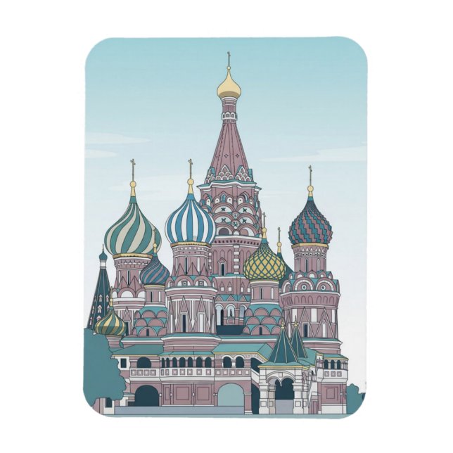 Íman Viagem Rússia Moscou (Vertical)